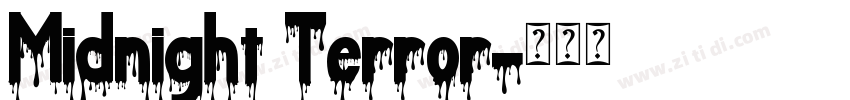 Midnight Terror字体转换